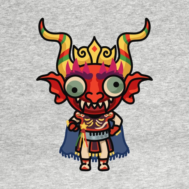 Cute Bolivian Devil Cartoon by SLAG_Creative